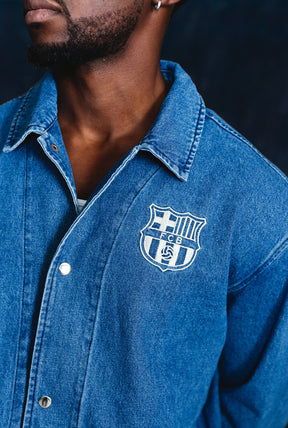 FC Barcelona Coach Jacket - Denim