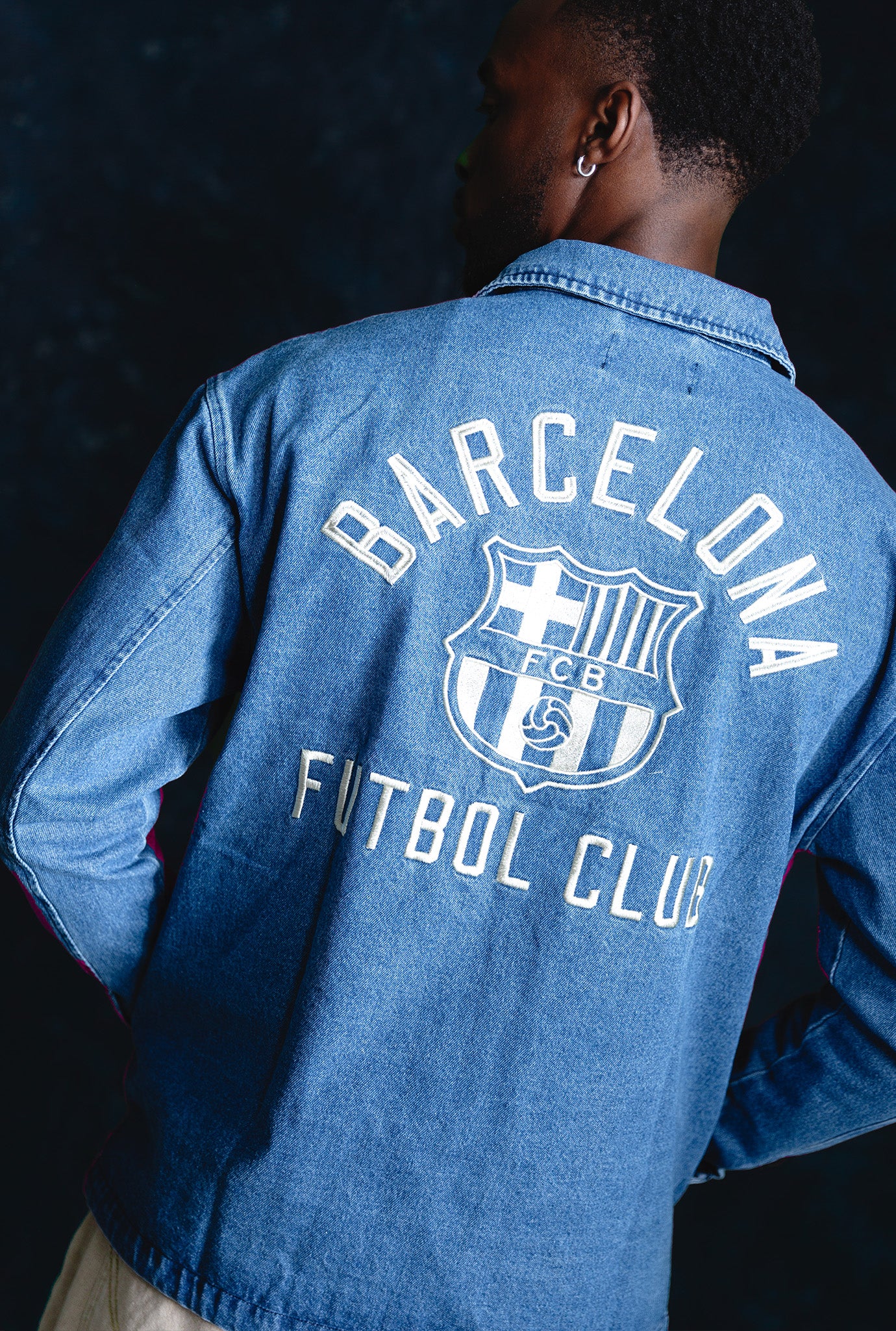 FC Barcelona Coach Jacket - Denim