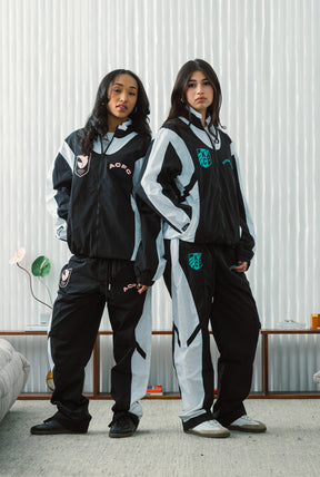 Angel City FC Colour Block Track Jacket - Off Black / White