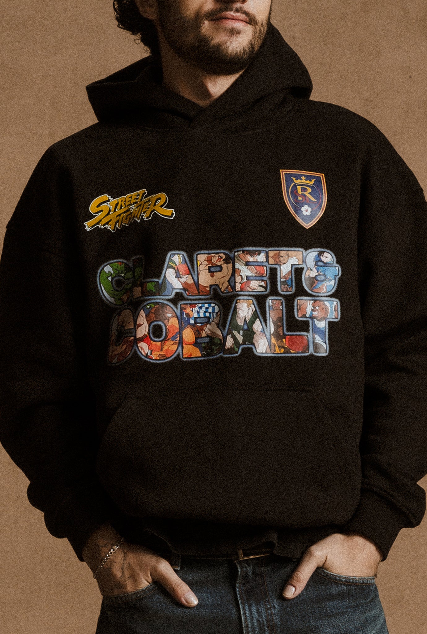 Real Salt Lake x Street Fighter Character Heavyweight Hoodie - Black