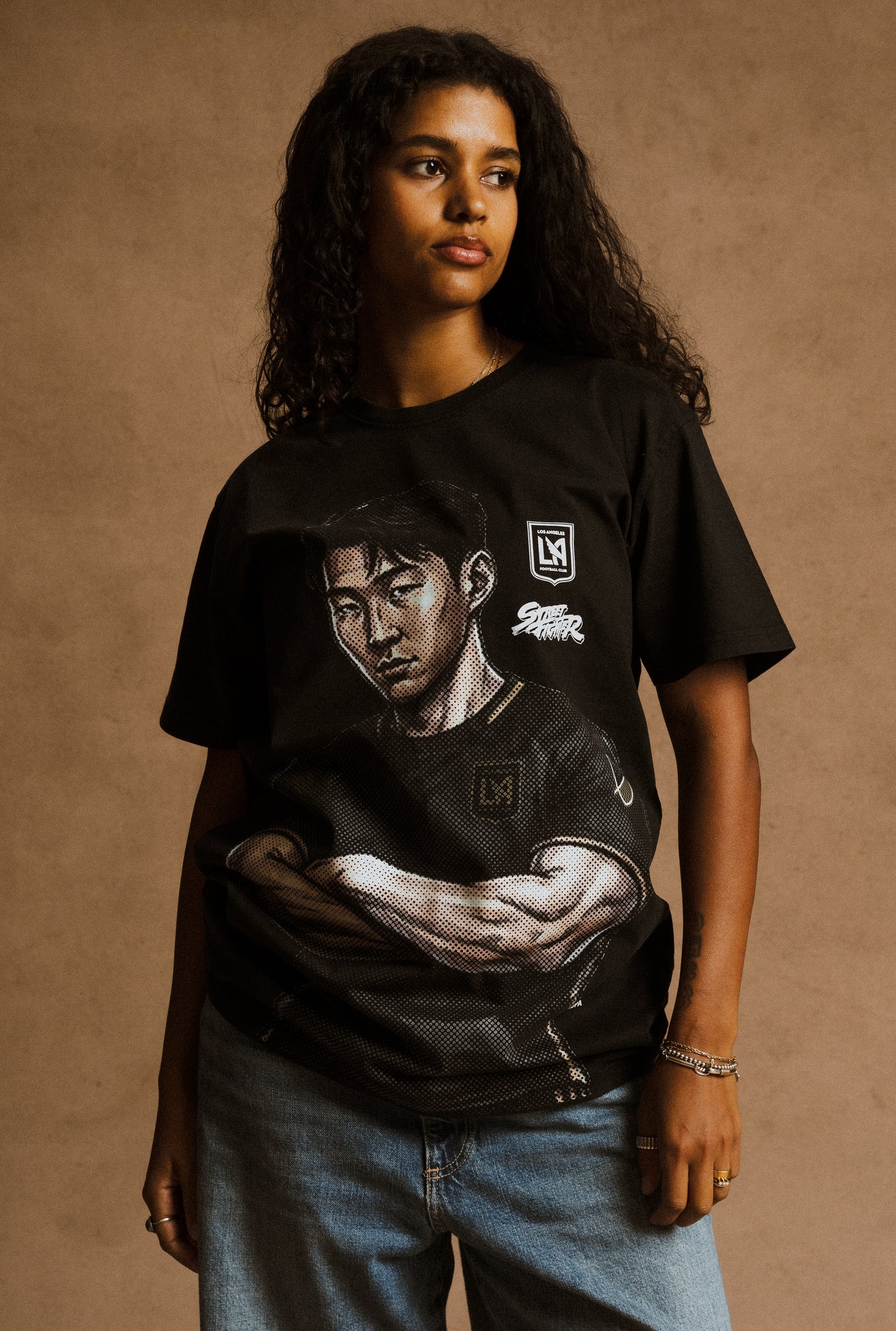 Los Angeles FC x Street Fighter Son Heung-min Premium T-Shirt - Black