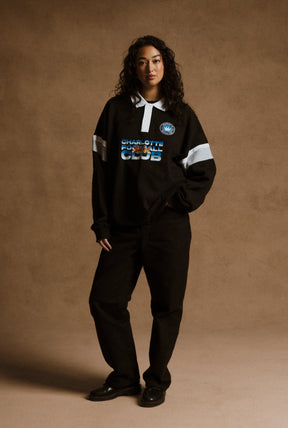 Charlotte FC x Street Fighter Oversized Rugby - Black / White