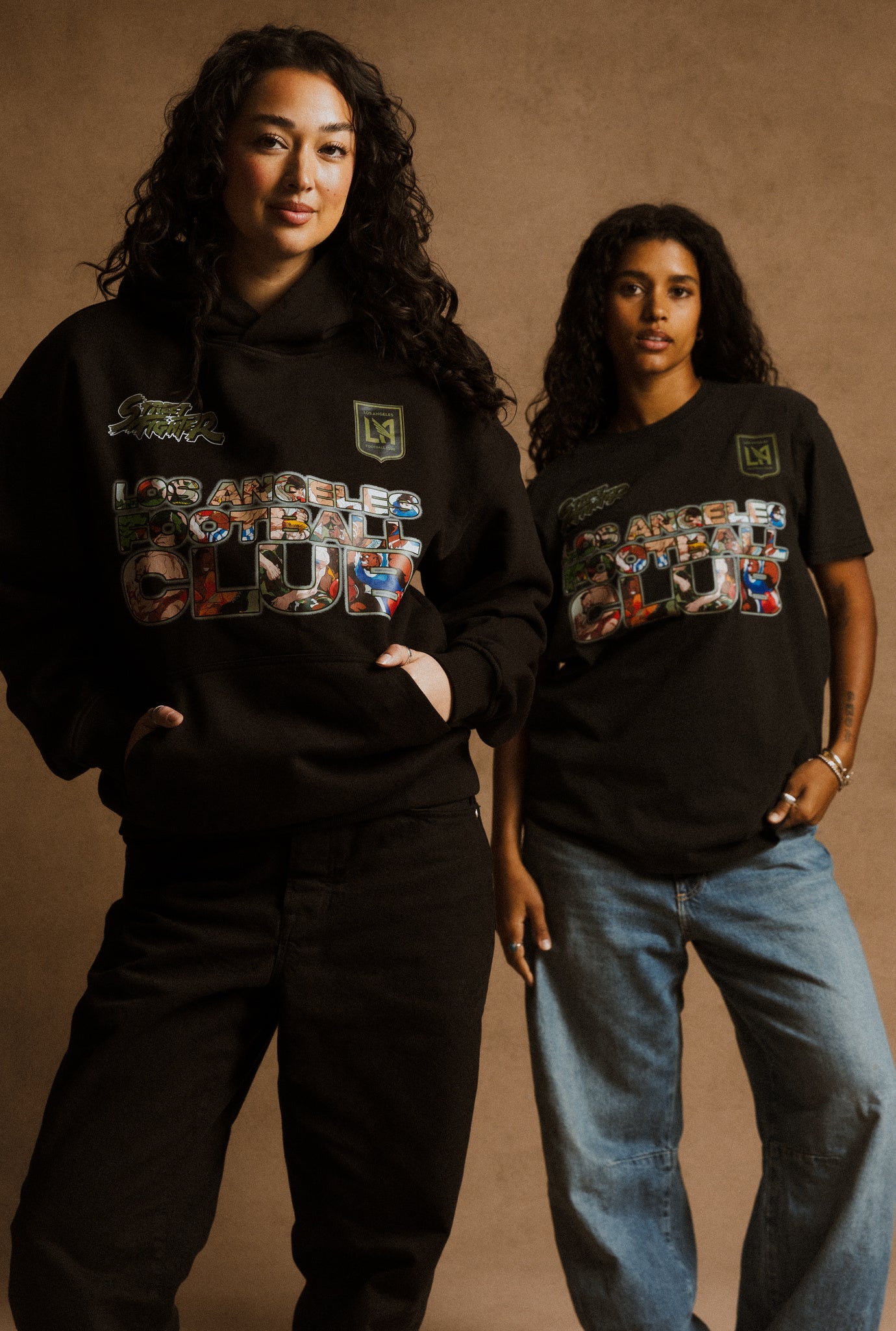 Los Angeles FC x Street Fighter Character Heavyweight Hoodie - Black