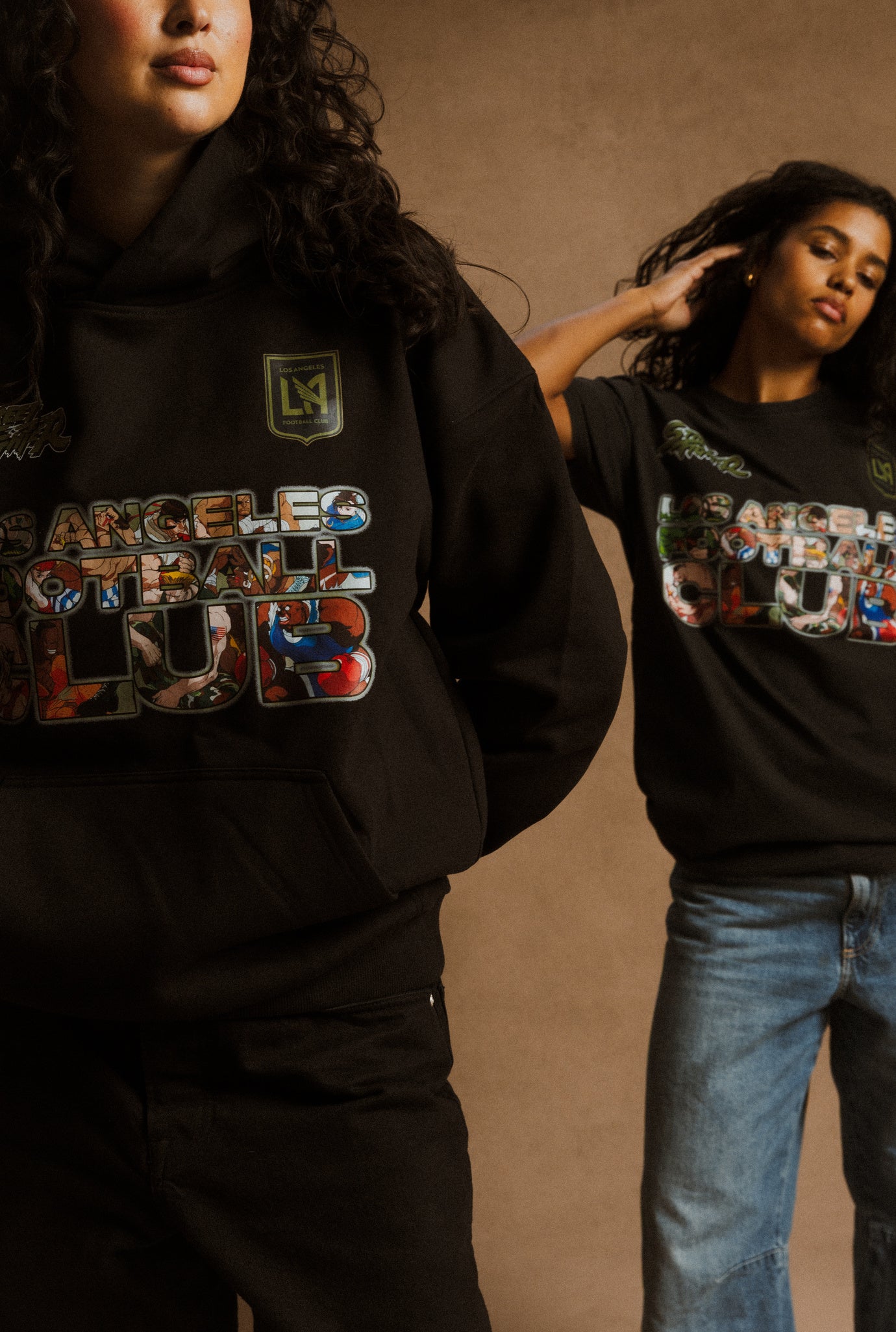 Los Angeles FC x Street Fighter Character Heavyweight Hoodie - Black