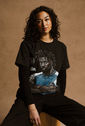 Charlotte FC x Street Fighter Allan Saint-Maximin Premium T-Shirt - Black