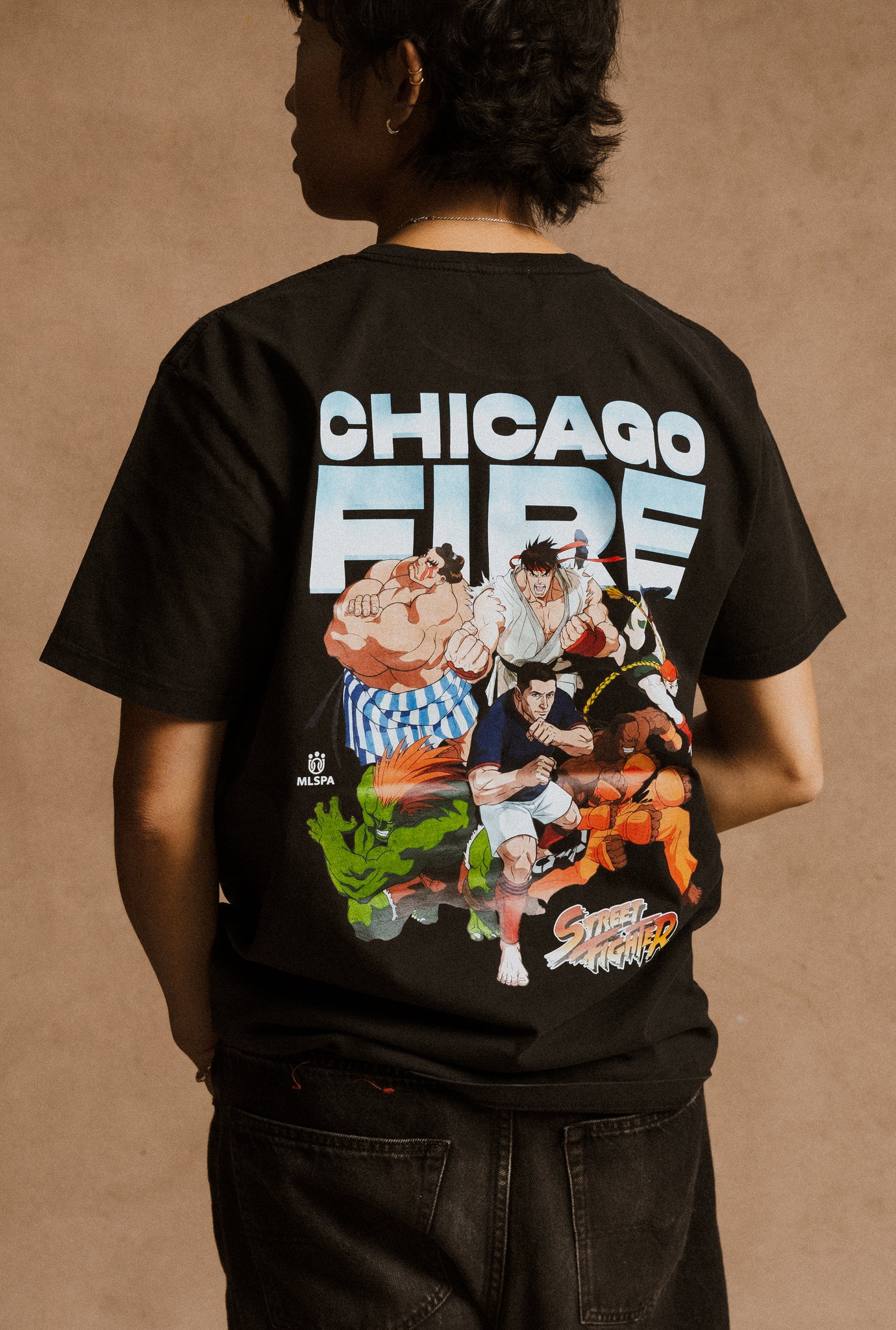 Chicago Fire FC x Street Fighter All Fighters Premium T-Shirt - Black