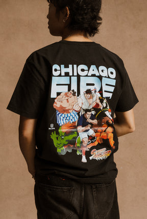 Chicago Fire FC x Street Fighter All Fighters Premium T-Shirt - Black