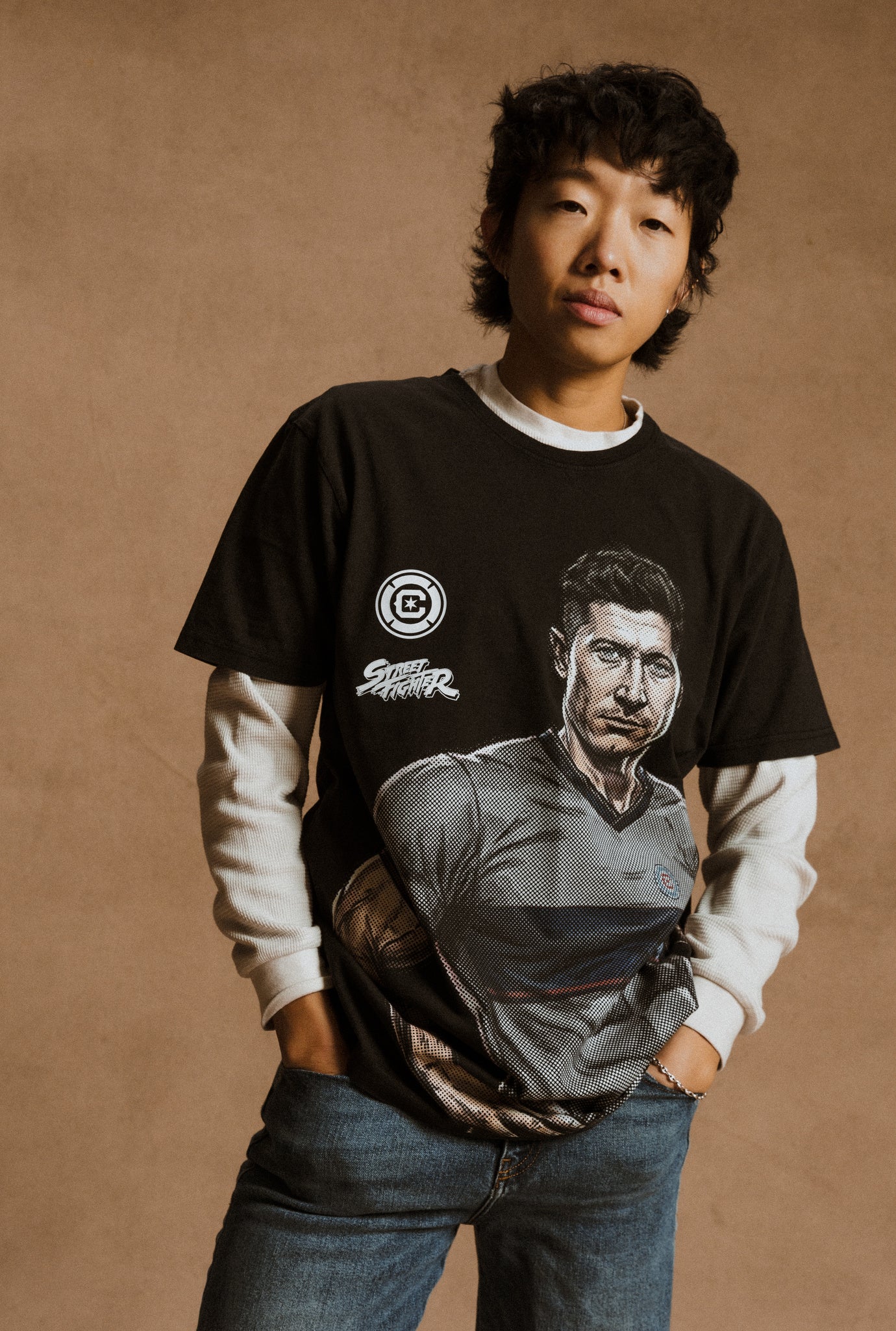 Chicago Fire FC x Street Fighter Robert Lewandowski Premium T-Shirt - Black