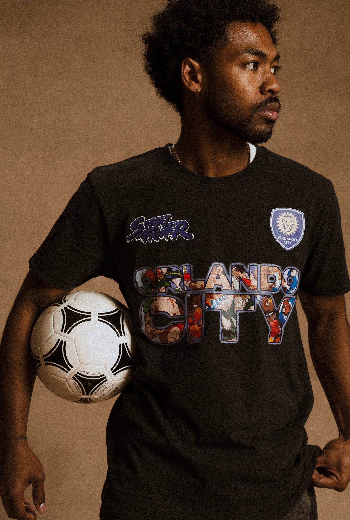 Orlando City SC x Street Fighter Character Premium T-Shirt - Black