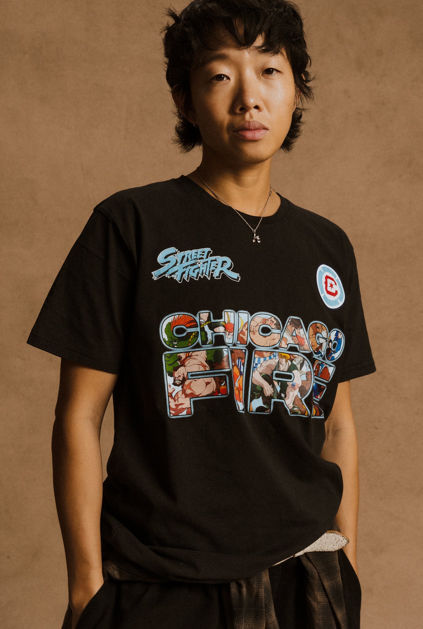 Chicago Fire FC x Street Fighter Character Premium T-Shirt - Black