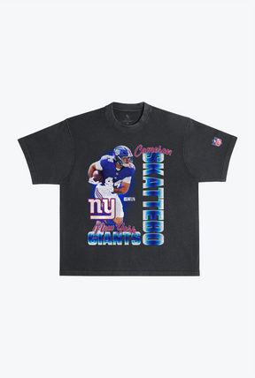 Cameron Skattebo Heavyweight Garment Dyed T-Shirt - Black