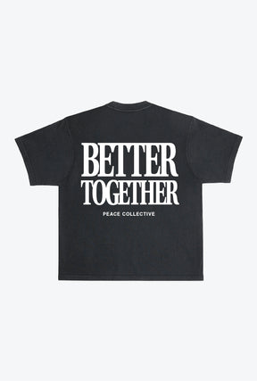 Better Together Pigment Dye Heavyweight T-Shirt - Black