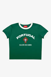 T-shirt court à col rond Portugal - Vert