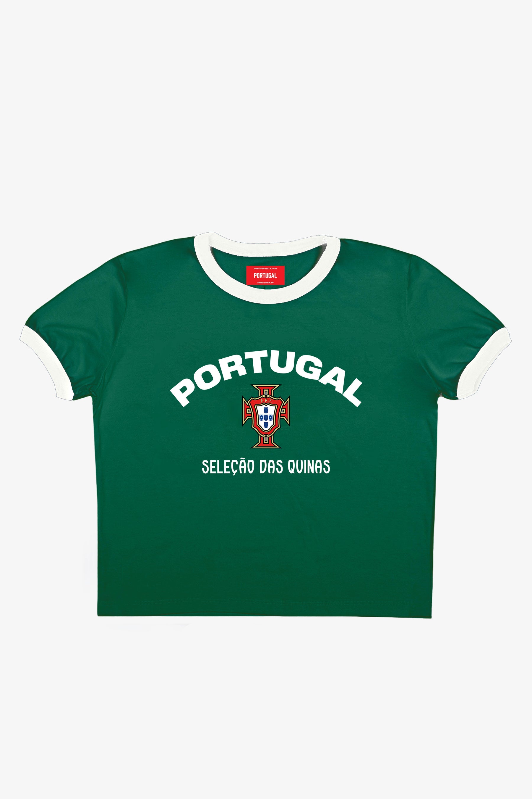 T-shirt court à col rond Portugal - Vert
