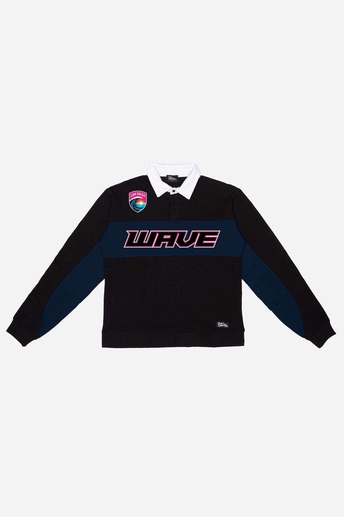 San Diego Wave FC Rugby Polo - Black / Navy