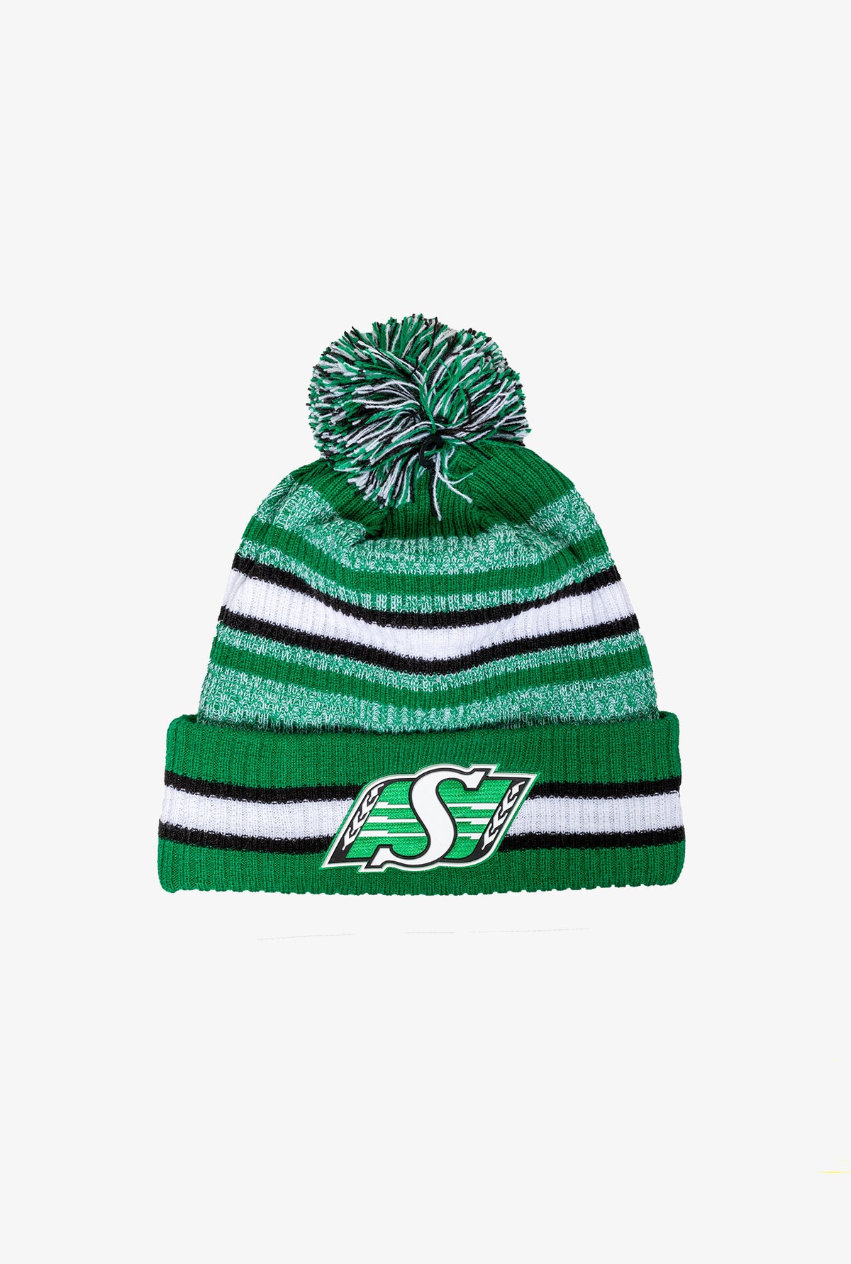 Saskatchewan Roughriders Sideline Striped Pom Knit