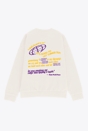 P/C x Metta World Peace Heavyweight Crewneck - Ivory