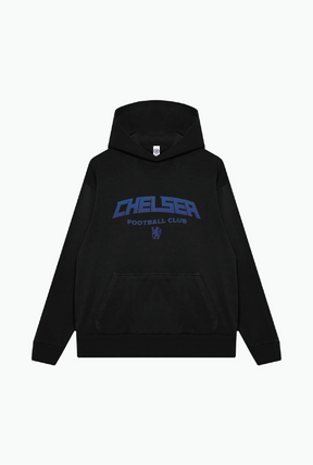 Chelsea FC Team Vintage Heavyweight Hoodie - Black
