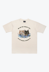 Opinionated Cat Heavyweight T-Shirt - Ivory
