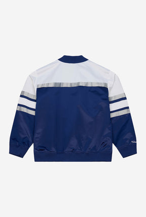 Satinjacke des Cheftrainers der Toronto Maple Leafs – Blau