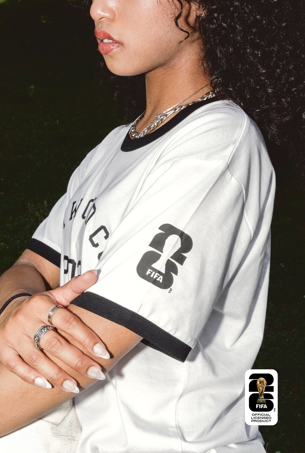 FIFA World Cup '26 Ringer T-Shirt - Black / White