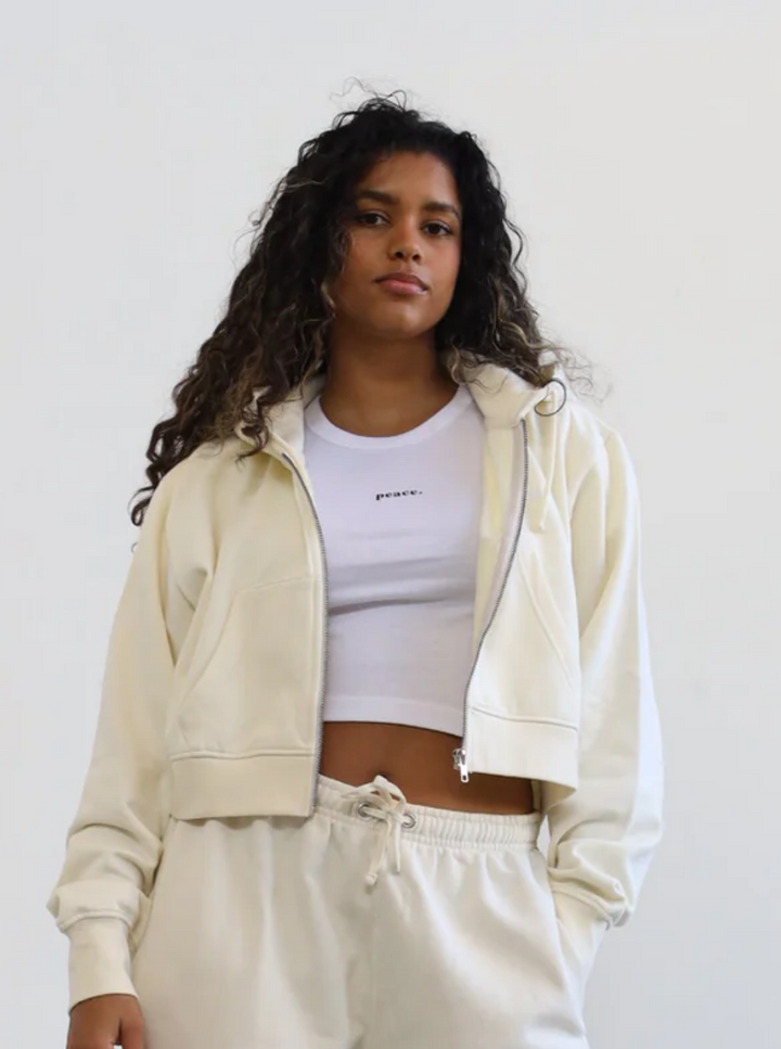 Raptors 2025 cropped hoodie