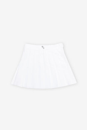 P/C Logo Tennis Skirt - White