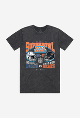 Super Bowl XLI: Indianapolis Colts vs Chicago Bears Stonewashed T-Shirt - Black