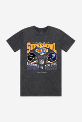 Super Bowl XXXV: Baltimore Ravens vs New York Giants Stonewashed T-Shirt - Black