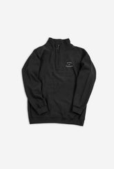 Pullover „Home is Canada“ mit Viertelreißverschluss - Schwarz