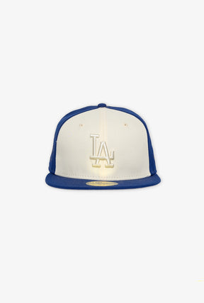 Los Angeles Dodgers Tonal 2-Tone 59FIFTY - Cream/Royal Blue