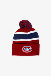 Montreal Canadiens Pom Stripe Knit Toque - Red