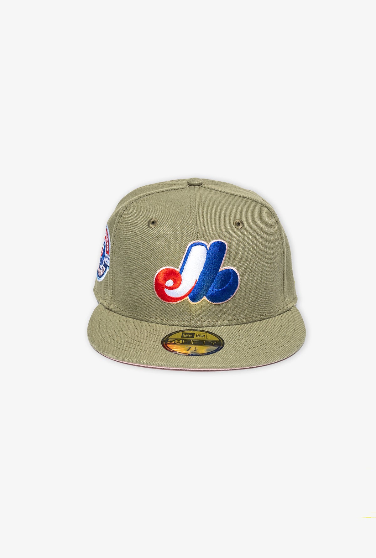 Montreal Expos 59FIFTY Pink Under Brim - Olive