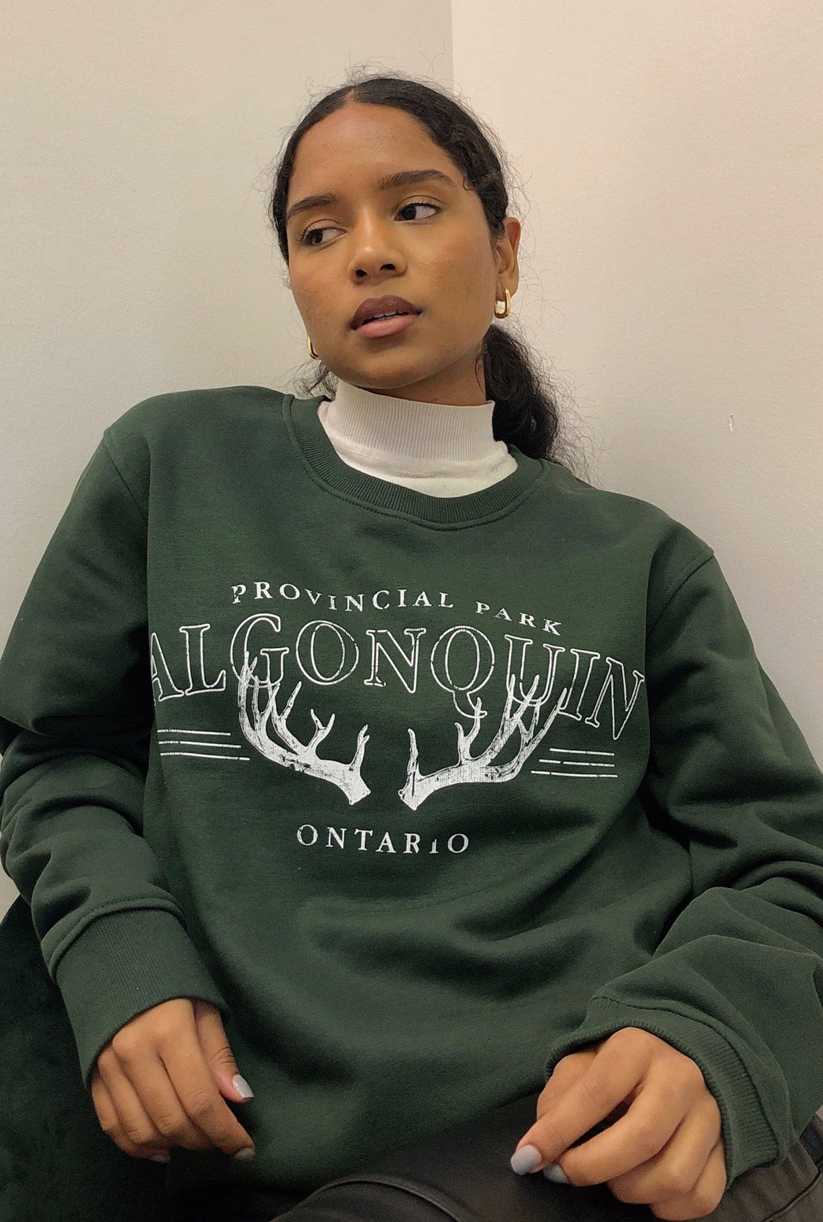 Algonquin Vintage Crewneck - Forest Green