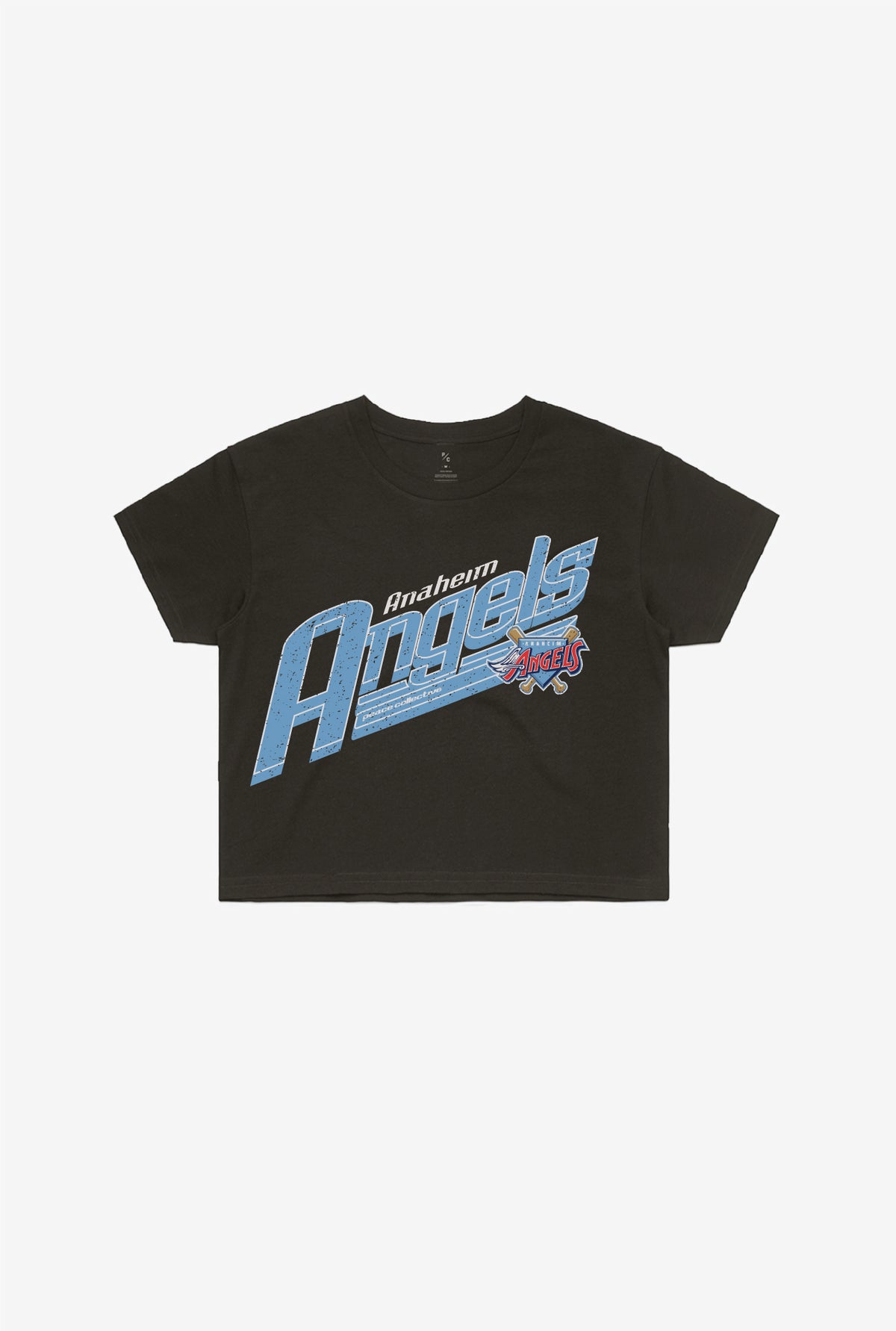 Anaheim Angels Vintage Cropped T-Shirt - Black