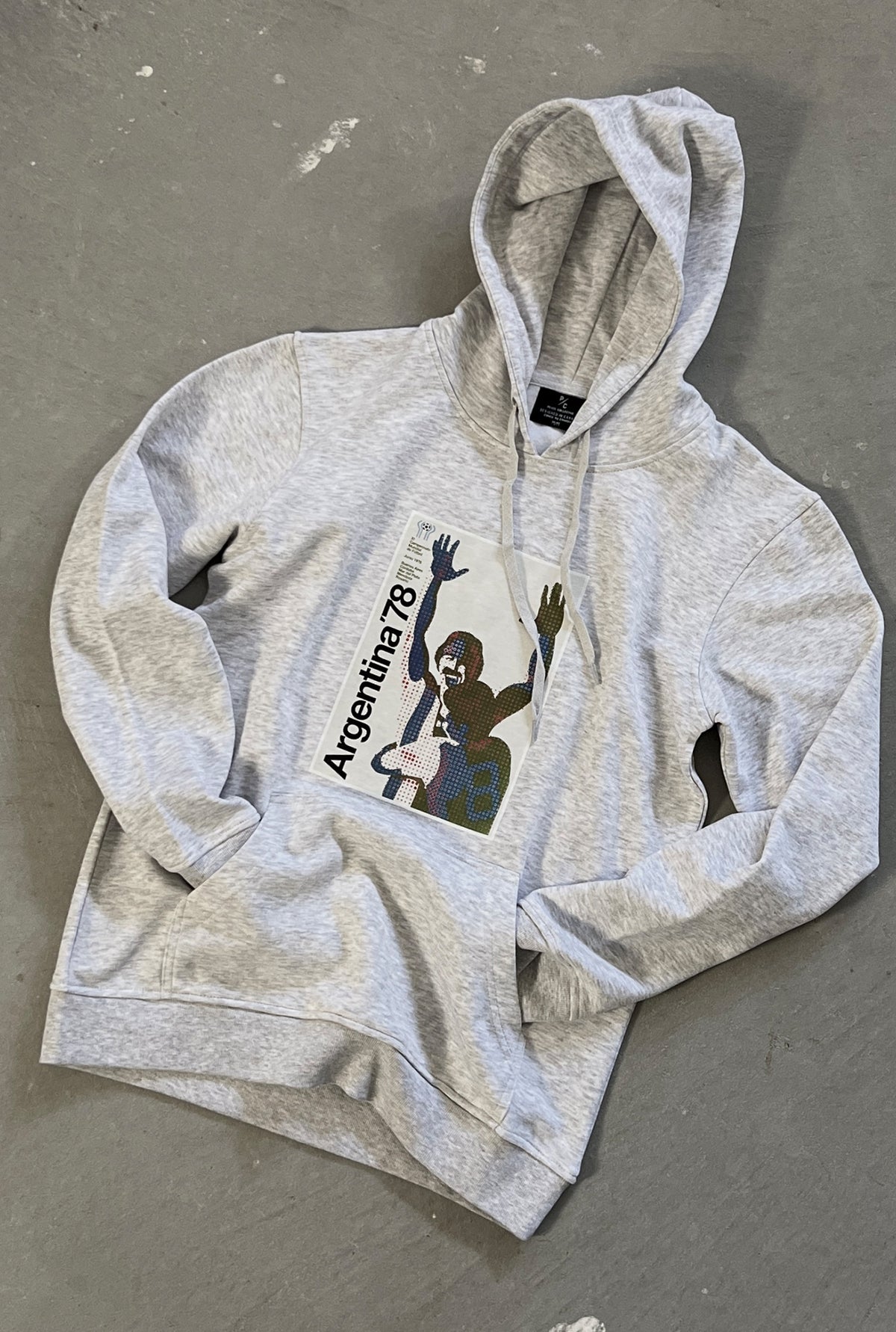 FIFA World Cup Argentina 1978 Poster Hoodie - Ash