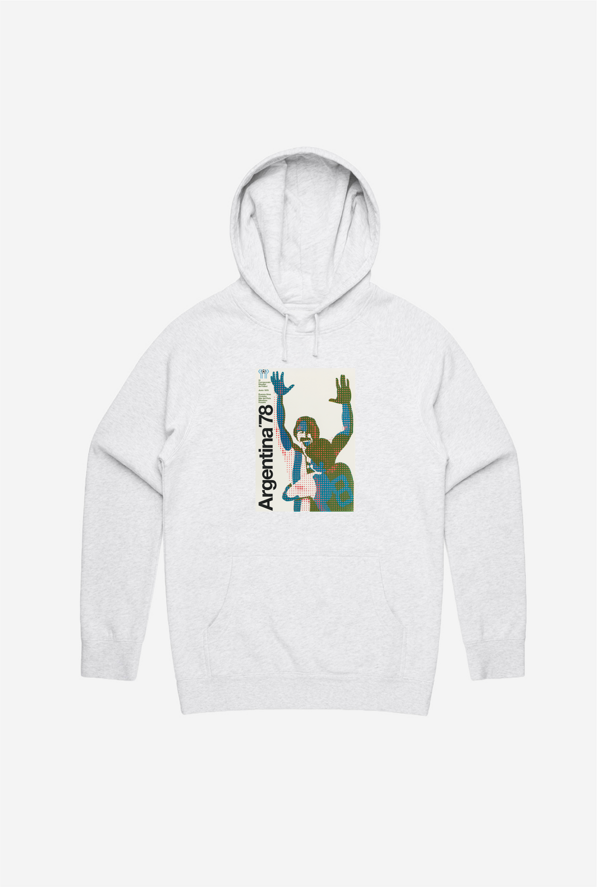 FIFA World Cup Argentina 1978 Poster Hoodie - Ash