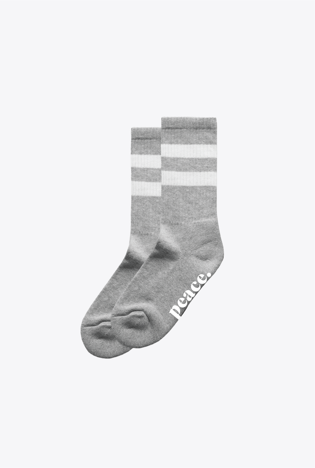 Peace Socks - Grey