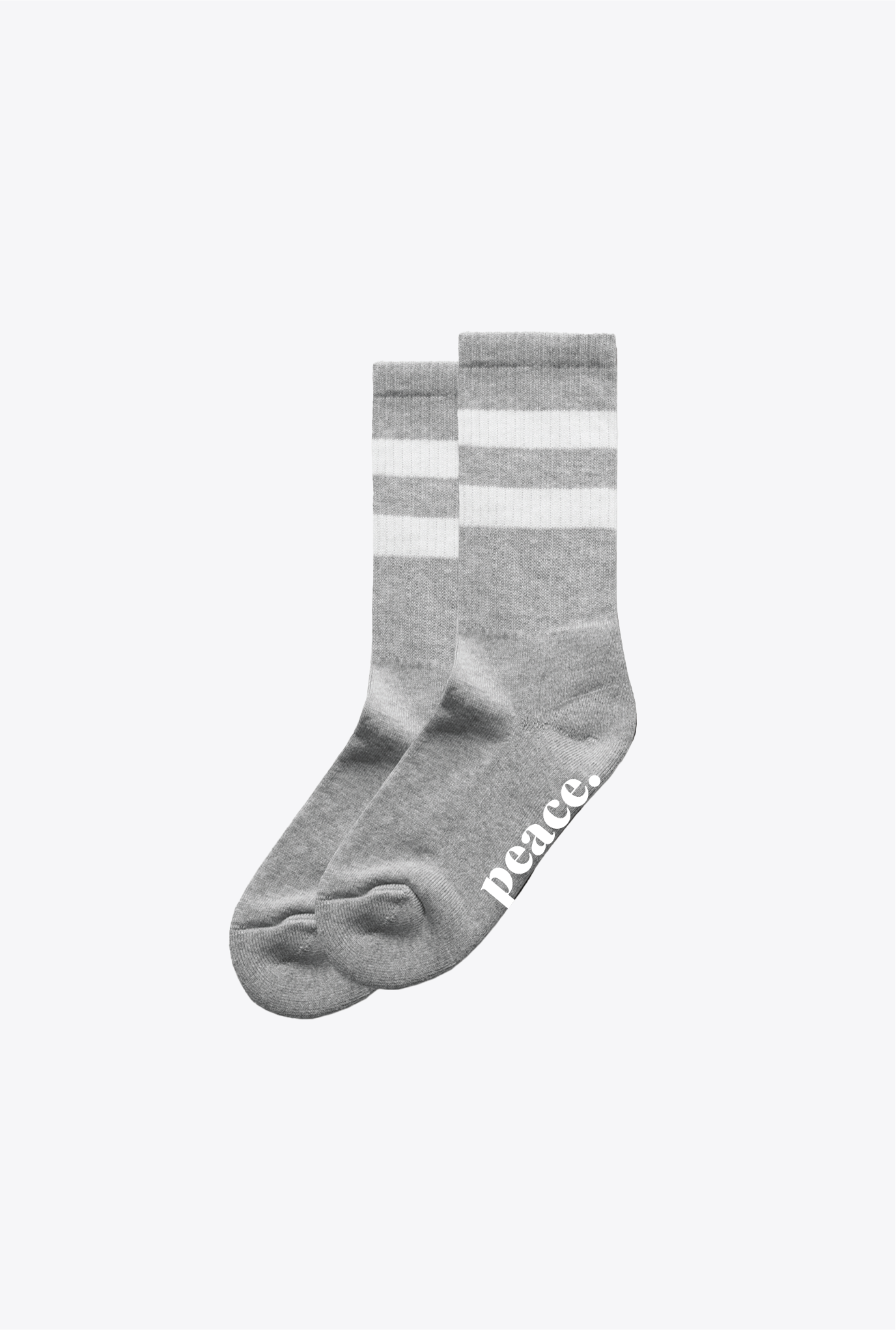 Peace Socks - Grey
