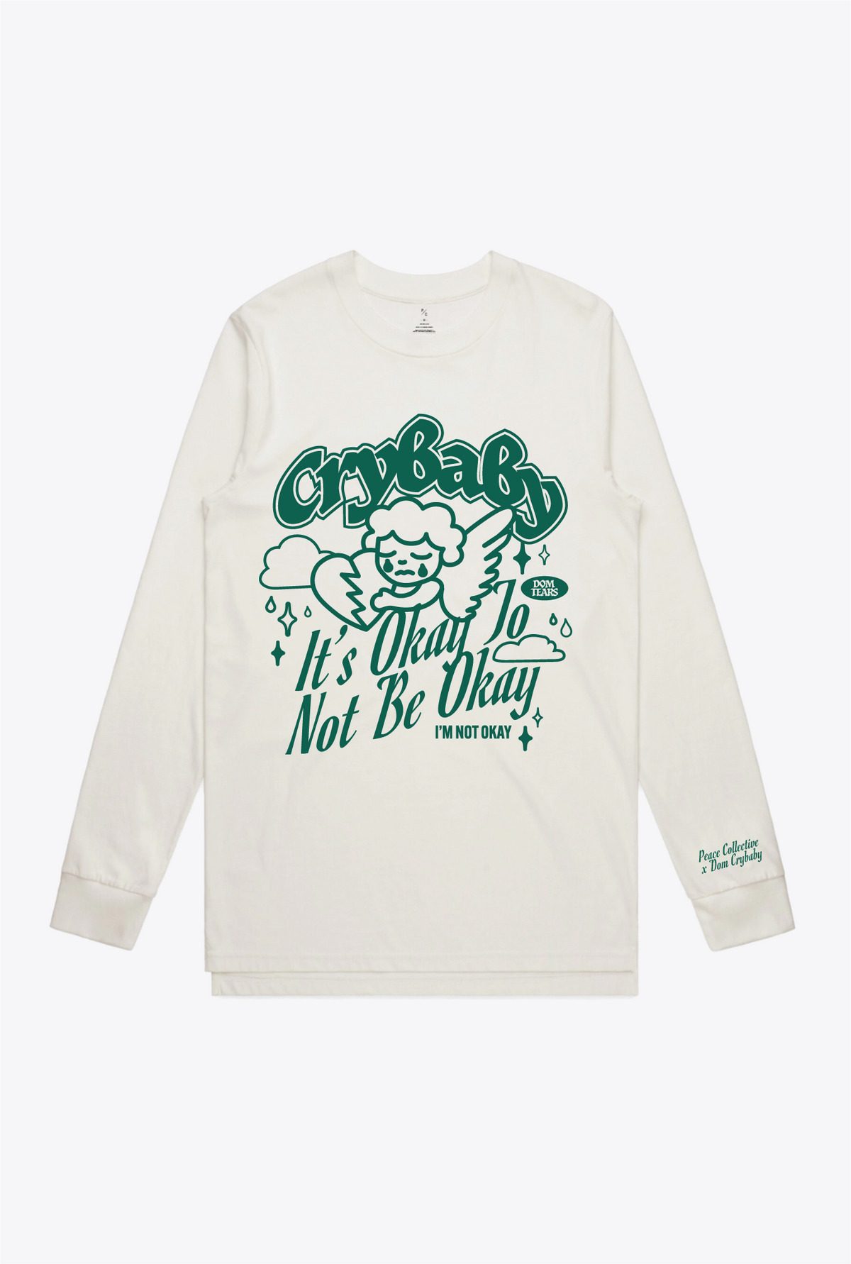 I'm Not Okay Longsleeve - Ivory