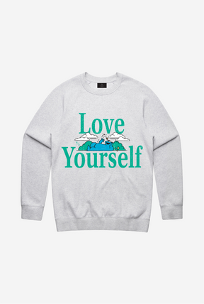 Love Yourself Cookie Monster Crewneck - Ash