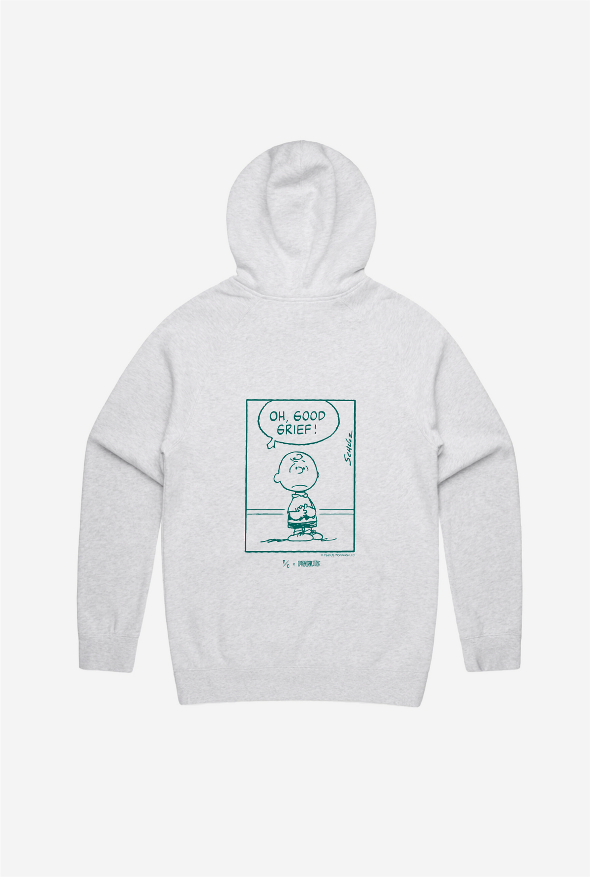 Peanuts Mental Health is Health Good Grief! Hoodie - Ash Grey