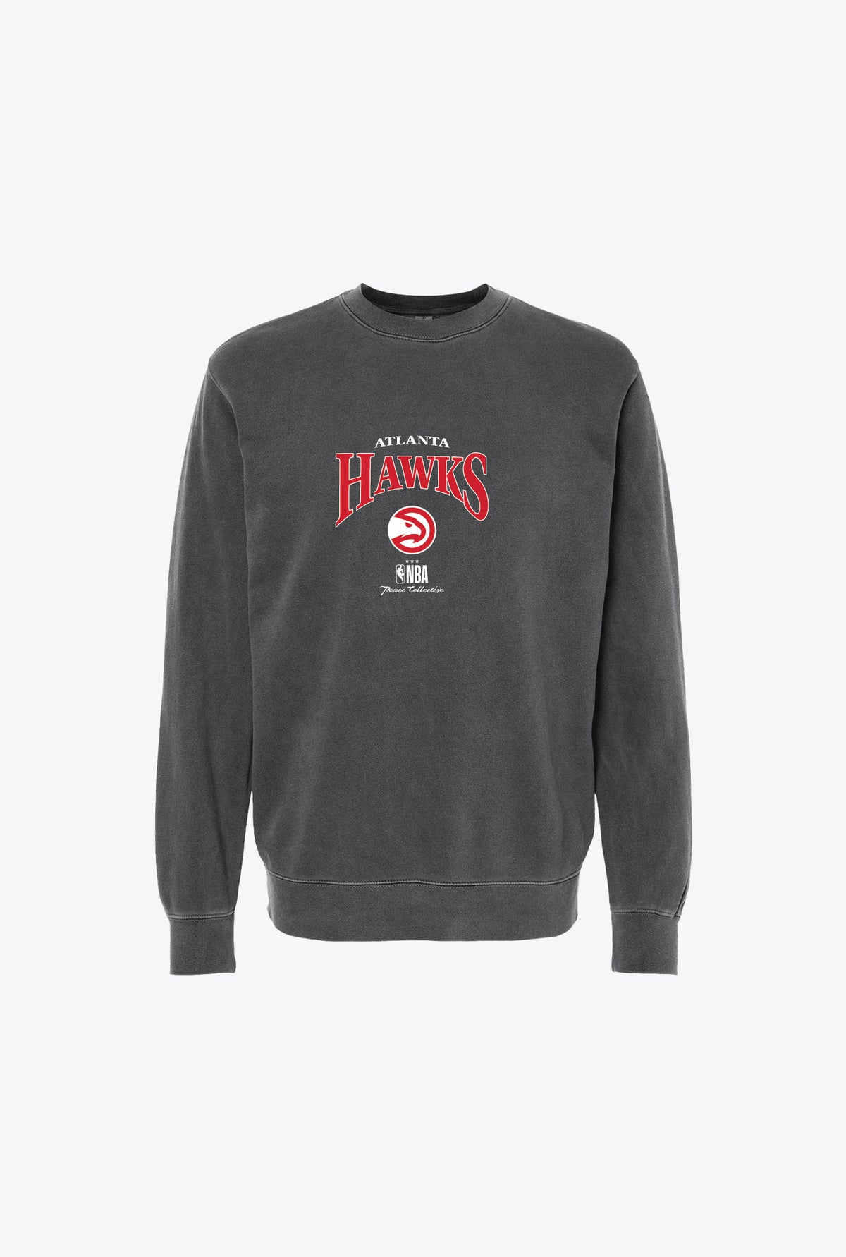 Atlanta Hawks Pigment Dye Crewneck - Black