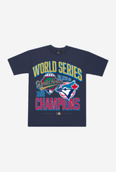 T-shirt de qualité supérieure de la collection Cooperstown des Blue Jays de Toronto de la Série mondiale 1993 - Bleu marine