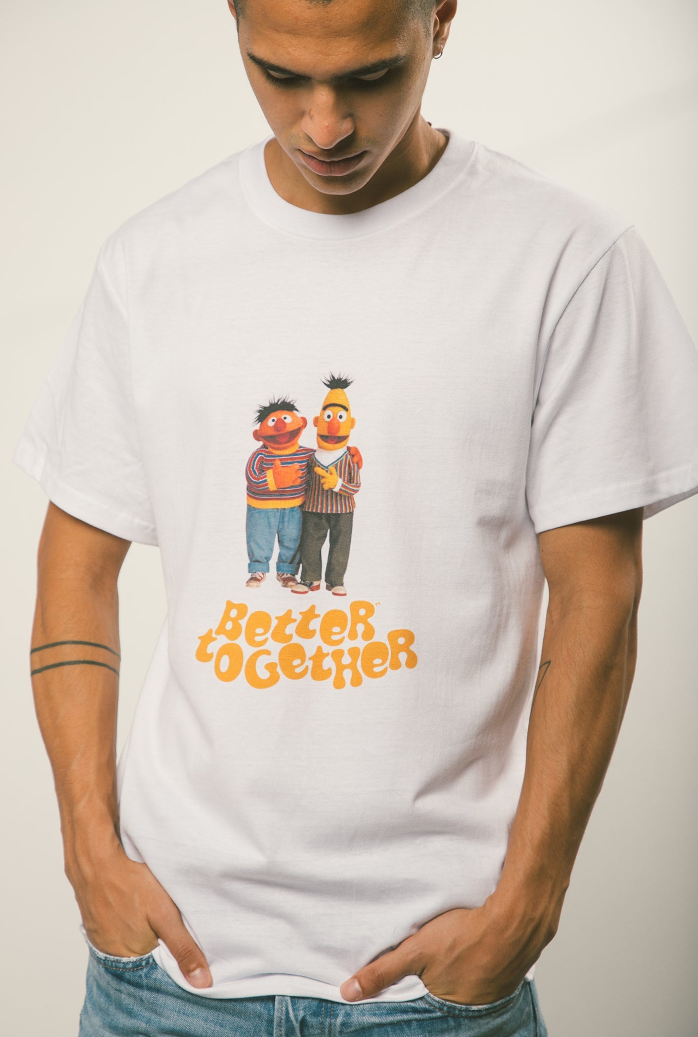 Bert & Ernie Better Together T-Shirt - White