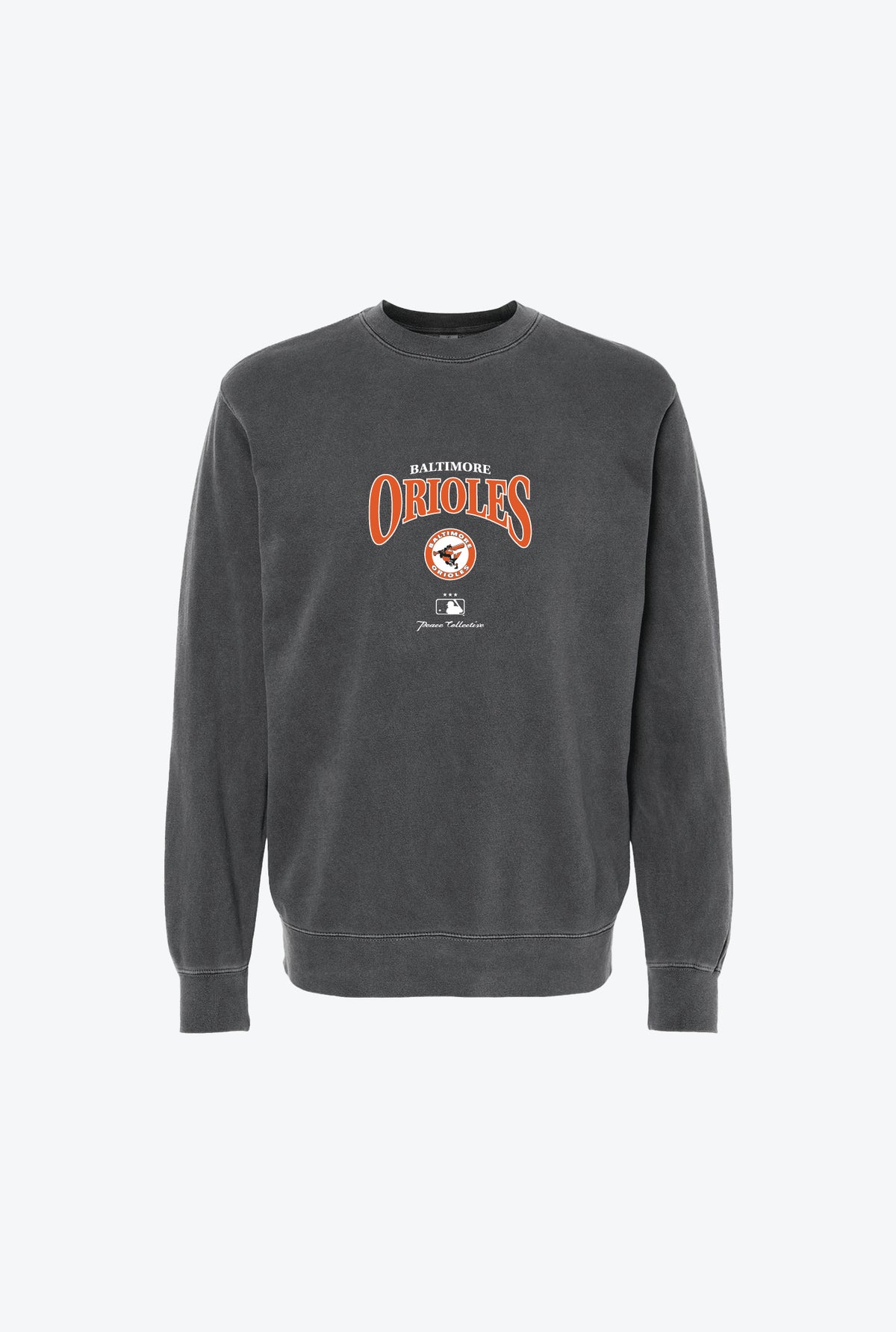 Baltimore Orioles Pigment Dye Crewneck - Black