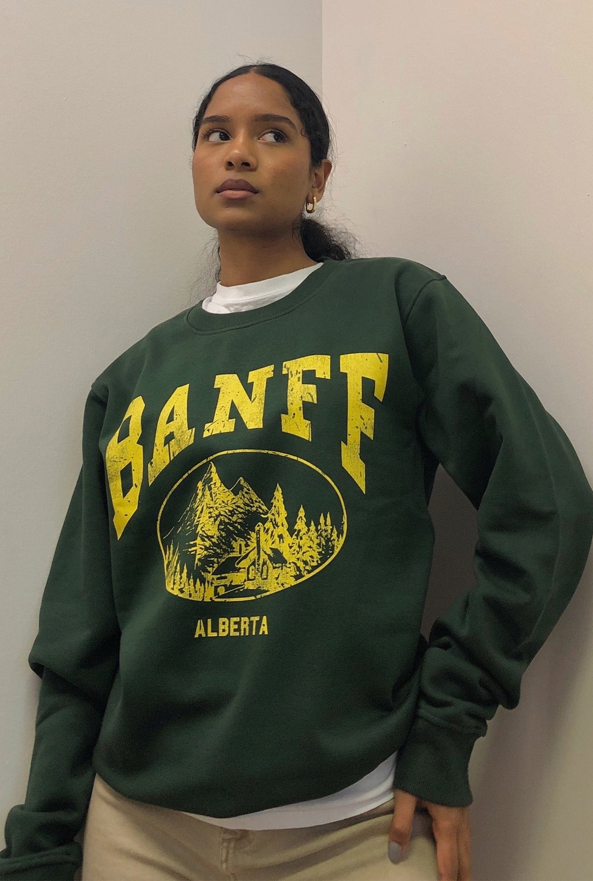 Banff Vintage Crewneck - Forest Green
