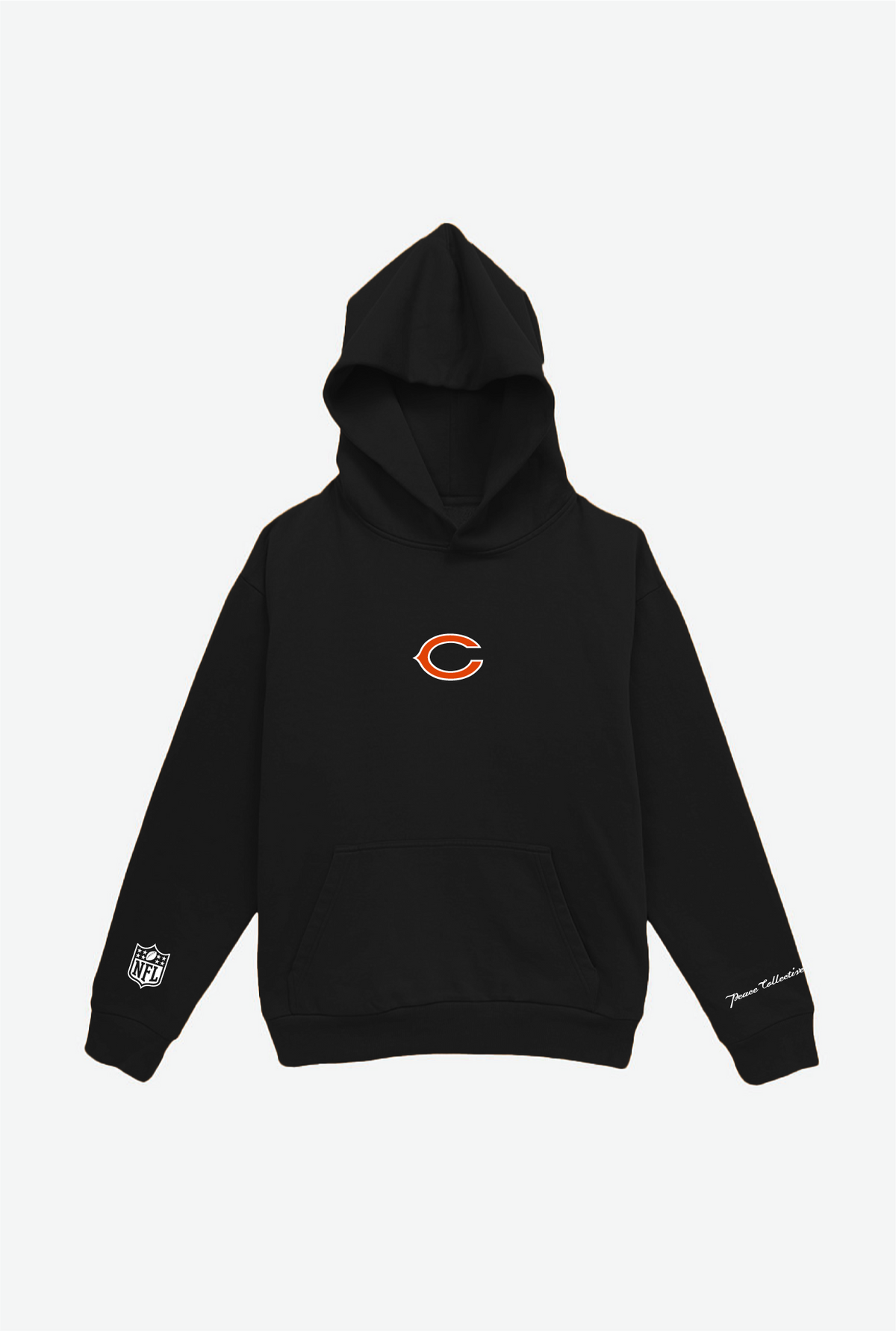 Chicago Bears Logo Heavyweight Hoodie - Black