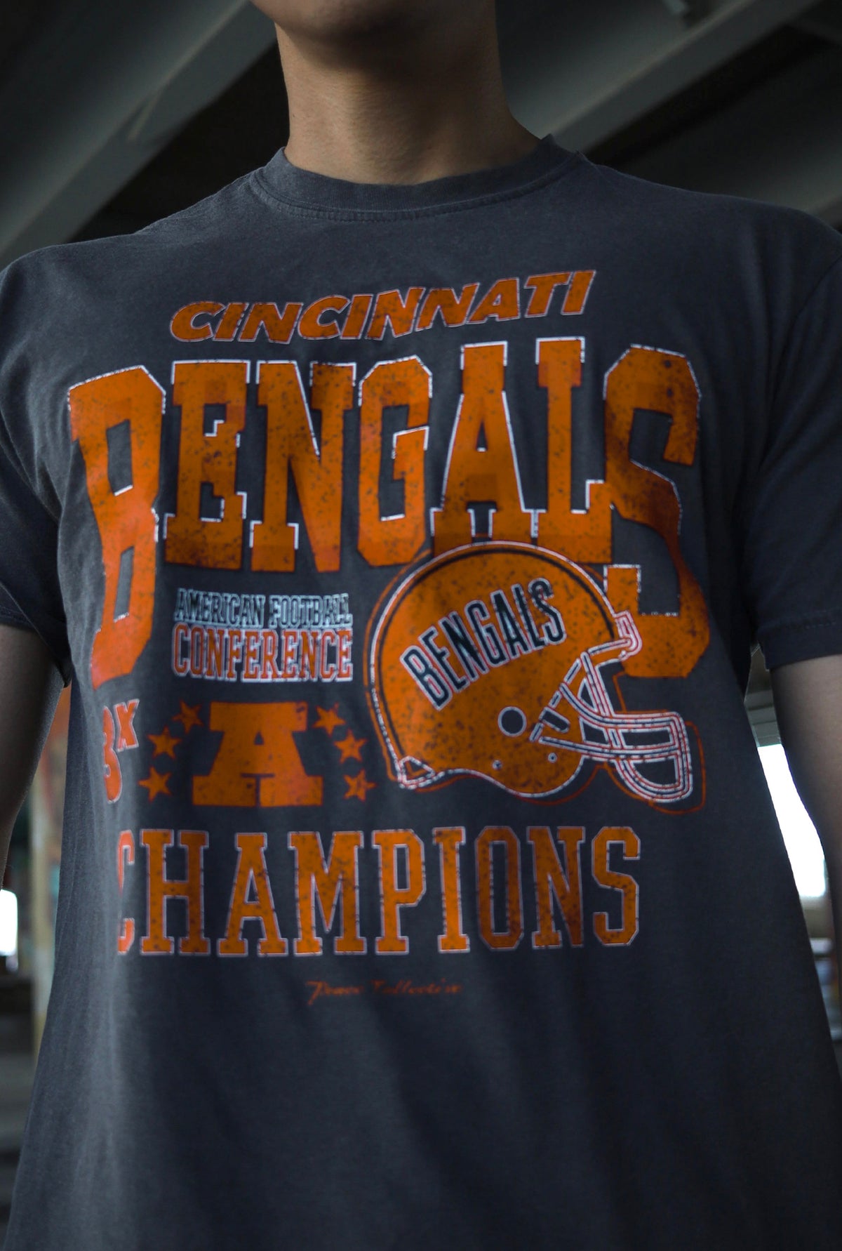 Cincinnati Bengals Vintage Championship T-Shirt - Black