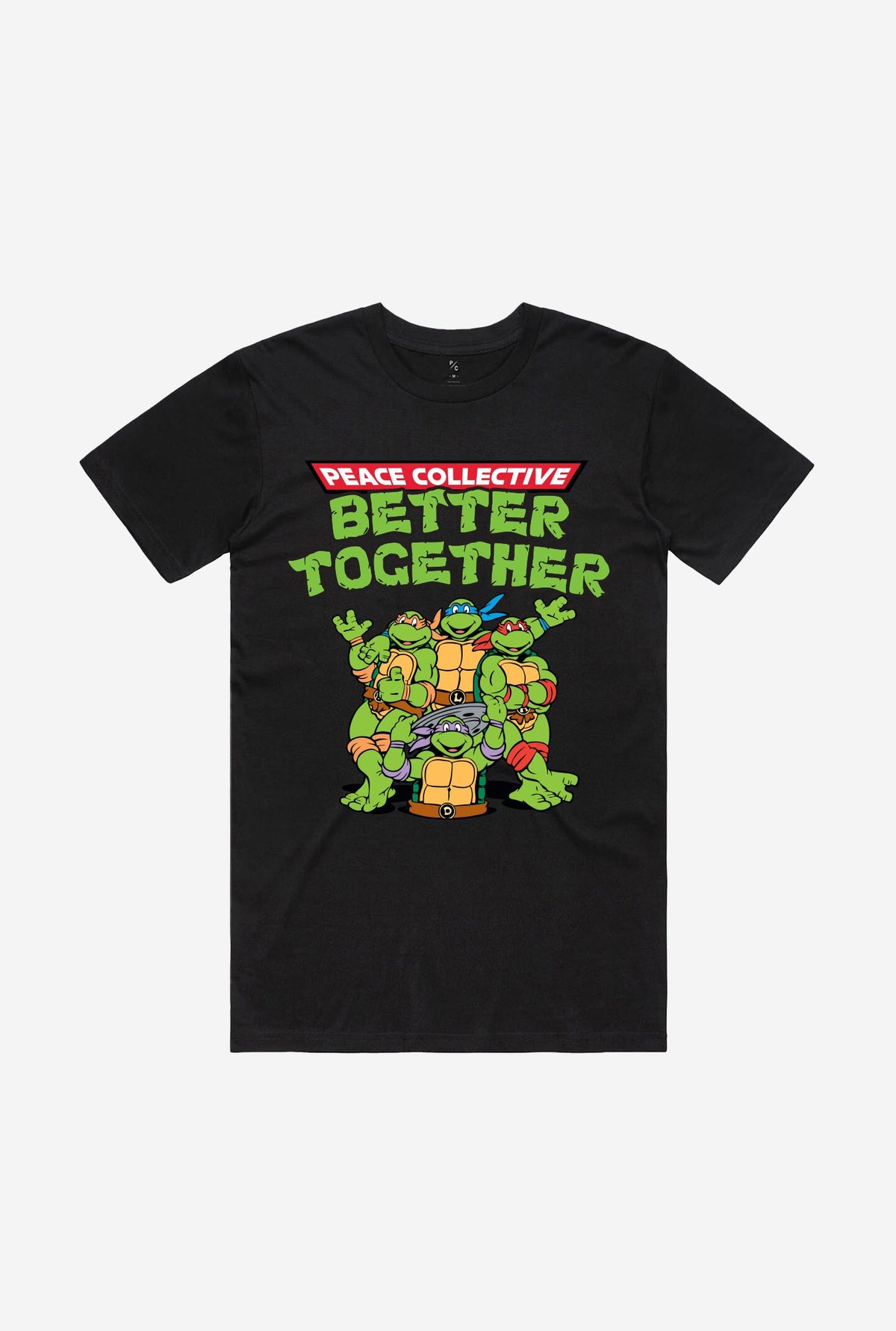 P/C x TMNT Better Together T-Shirt - Black
